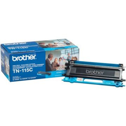 Original Brother TN-115C Cyan High-Yield Laser Toner Cartridge Original Brother TN-115C Cyan High-Yield Laser Toner Cartridge