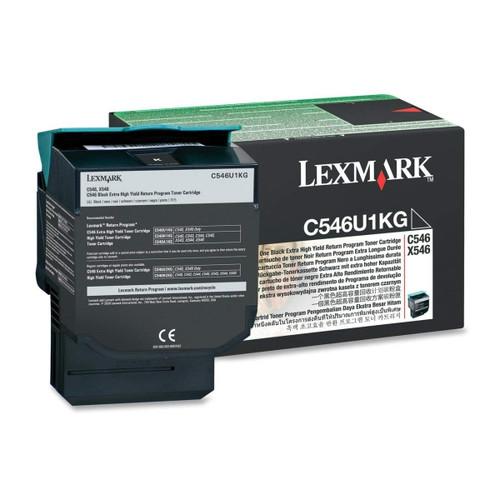 Original Lexmark C546U4KG C546 Black X-High Yield Taa Original Lexmark C546U4KG C546 Black X-High Yield Taa