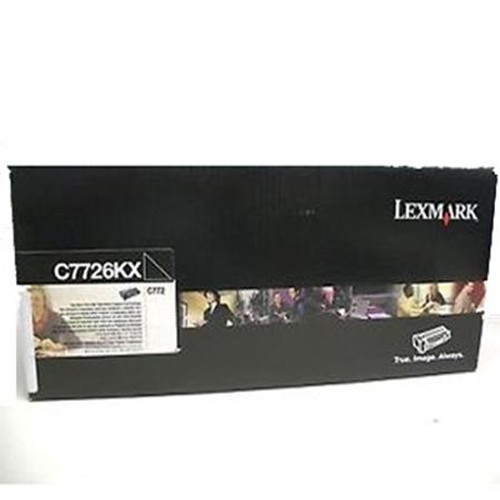 Original Lexmark C7726KX C772 Black Return Program Extra High Yield Taa Original Lexmark C7726KX C772 Black Return Program Extra High Yield Taa
