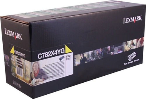Original Lexmark C782X4YG C782 Yellow Return Program Extra High Yield Toner Cartridge Ta Original Lexmark C782X4YG C782 Yellow Return Program Extra High Yield Toner Cartridge Ta