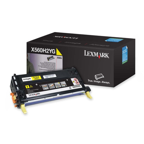 Original Lexmark X560H2YG X560 Yellow High-Yield Toner Cartridge