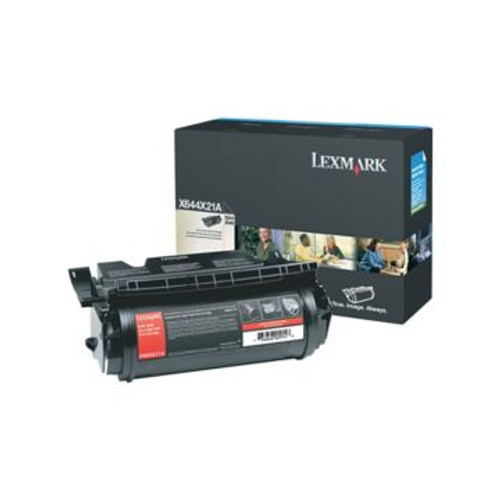 Original Lexmark Black Toner Cartridge X644X21A, High Yield Original Lexmark Black Toner Cartridge X644X21A, High Yield