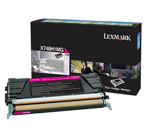 Original Lexmark X748H1MG X748 Magenta Return Program High-Yield Toner Cartridge