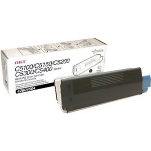 Original OKI Type C6 Toner Cartridge for C5150n/C5100/C5200/C5300/5400 Series Black Original OKI Type C6 Toner Cartridge for C5150n/C5100/C5200/C5300/5400 Series Black