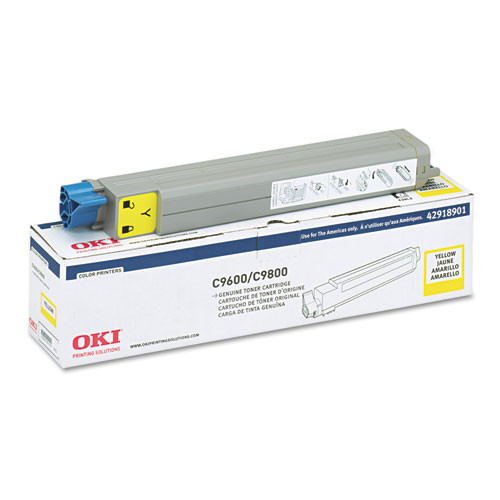 Original Canon 42918901 C9600/ C9800 Yellow Toner Cartridge