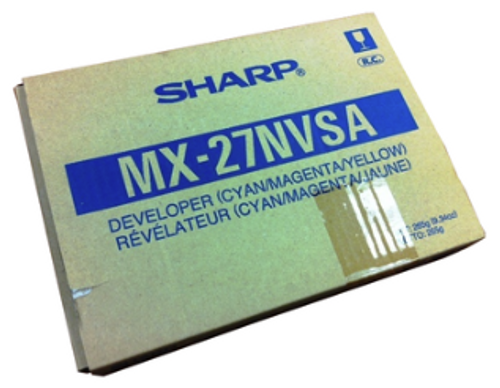 Original Sharp Color Developer MX-27NVSA Cyan Magenta Yellow 3/Pack Original Sharp Color Developer MX-27NVSA Cyan Magenta Yellow 3/Pack