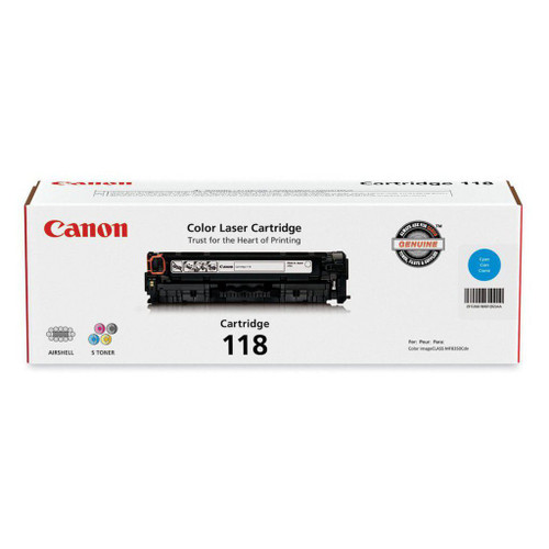 Original Canon 118 Cyan Laser Toner Cartridge 2661B001AA