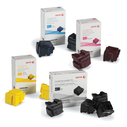 Genuine Xerox ColorQube 8570 8580 Solid INK Set 108R00926 108R00927 108R00928 108R00930 for Phaser ColorQube 8570 8580 Ink Sticks 4-Pack