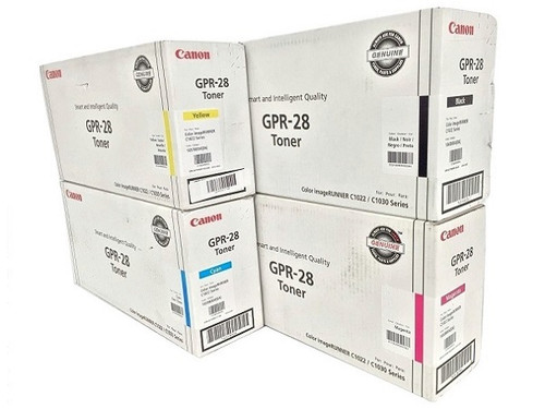 Original Canon GPR-28 Set Black Cyan Magenta Yellow Laser Toner Cartridge 657B004AA 1658B004AA 1659B004AA 1660B004AA