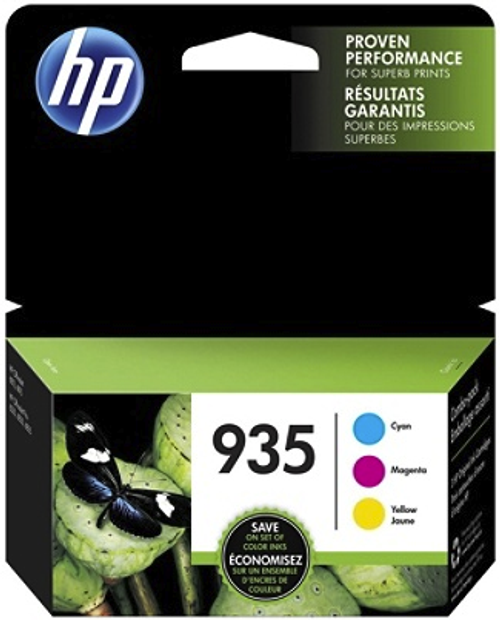 Original HP 935 N9H65FN #140 Cyan Magenta Yellow Ink Cartridges Combo 3-Pack C2P20AN C2P21AN C2P22AN