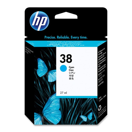 HP 38 Cyan Original Inkjet Cartridge