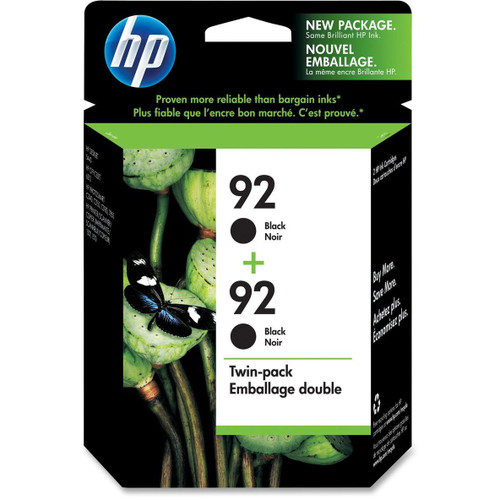 Original HP C9512FN #140 #92 PSC1507 1510 Black Ink Cartridges 2 pack