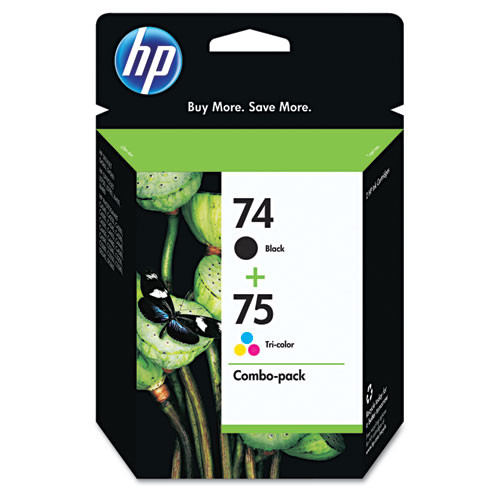 Original HP CC659FN 140 74 75 Black and Tri-Color Combo-Pack