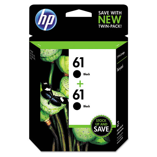 HP CZ073FN #140 #61 DeskJet 1000 3000 Black Ink Cartridges Twin Pack