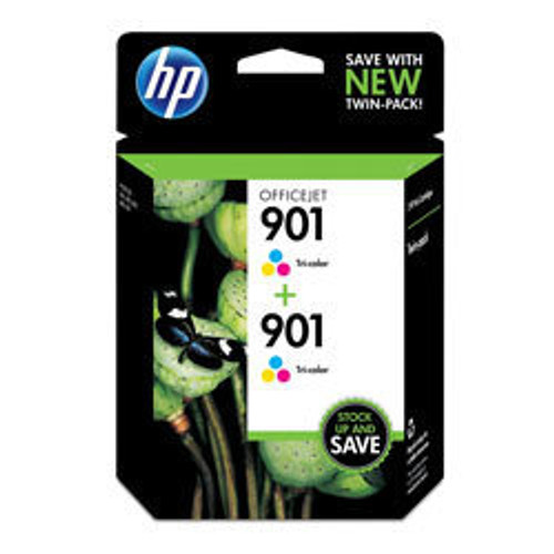 Original HP CZ076FN 140 901 J4580 Tri-Color Twin-Pack