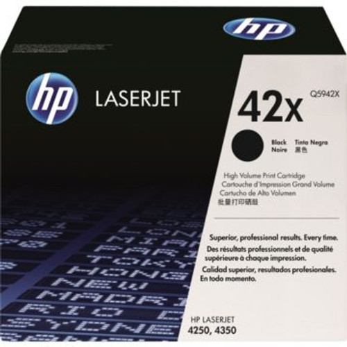 Original HP 42X Q5942X Black High-Yield LaserJet Toner Cartridge