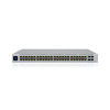 The USW-Pro-48-POE is a configurable Gigabit Layer2 and Layer3 switch with auto-sensing 802.3at PoE+ and 802.3bt PoE++. Forty PoE+ and eight PoE++ RJ45 ethernet ports have total 600W PoE budget, and four SFP+ ports offer 10Gbps uplink options
