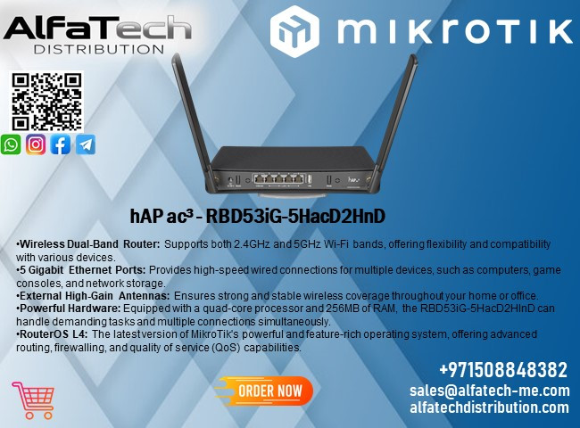 Upgrading Home & Office Connectivity with MikroTik hAP ac³ (RBD53iG-5HacD2HnD)