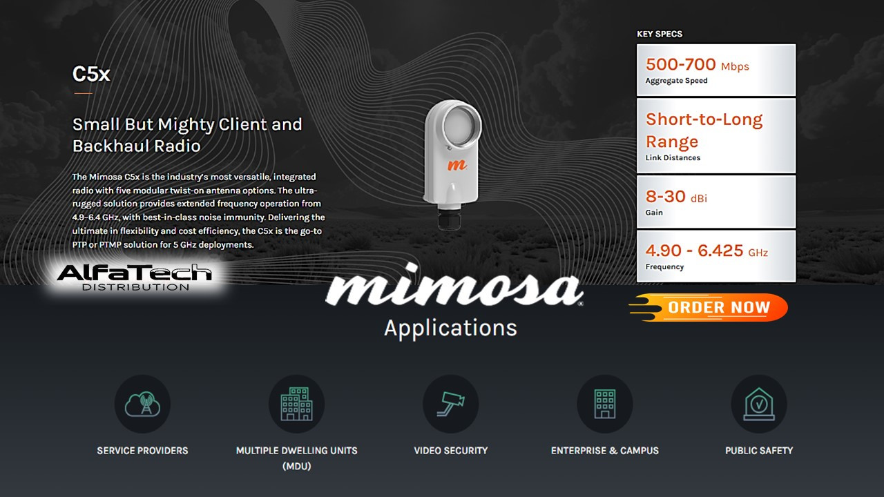 Mimosa C5x – Small But Mighty Client and Backhaul Radio