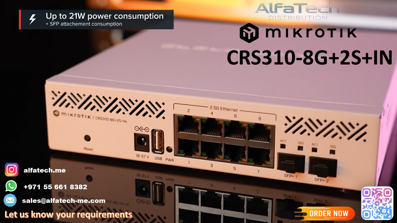 MikroTik CRS310-8G+2S+IN – Compact and Powerful Cloud Router Switch