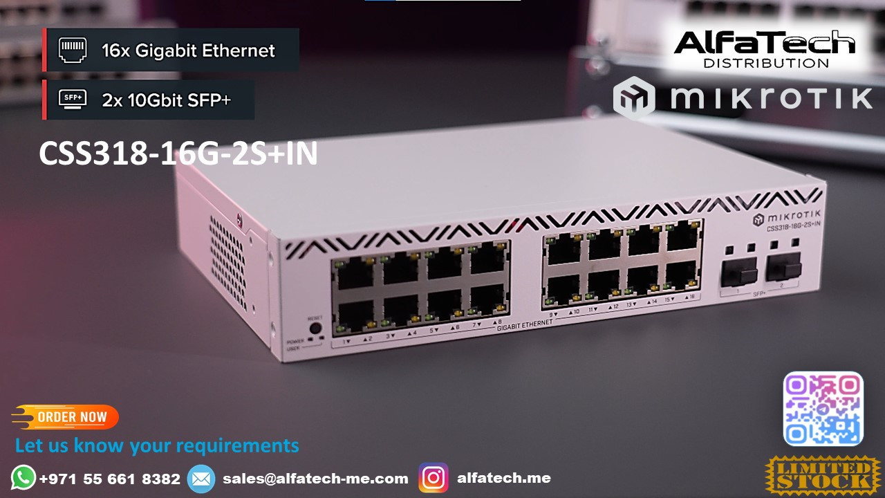 Reliable Layer 2 Switching with MikroTik CSS318-16G-2S+IN – A Smart Network Upgrade