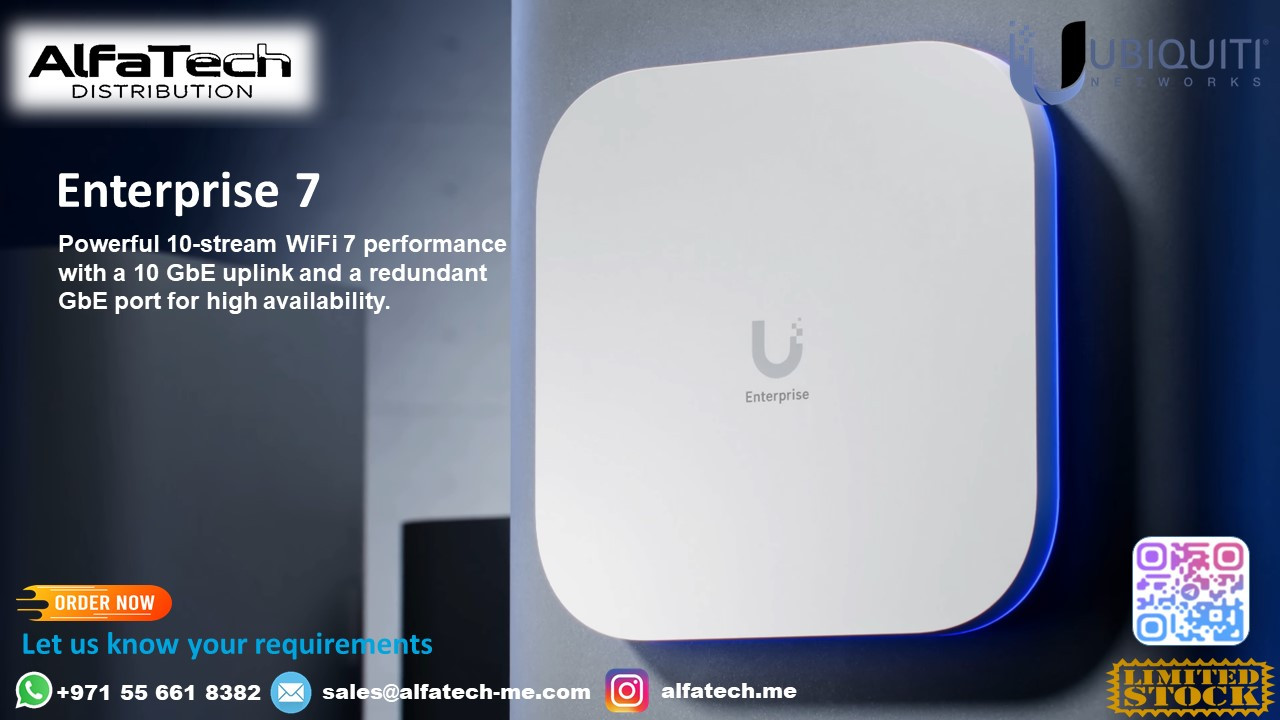 Next-Gen Wi-Fi 7 Performance with Ubiquiti Enterprise 7 Series (U7)