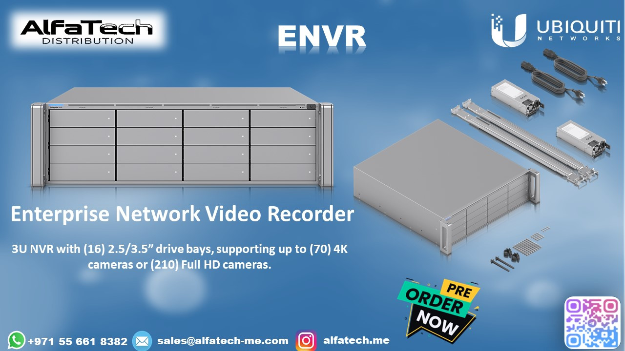 Ubiquiti ENVR: Enterprise-Grade Network Video Recorder with 16 Drive Bays for Scalable Surveillance Solutions