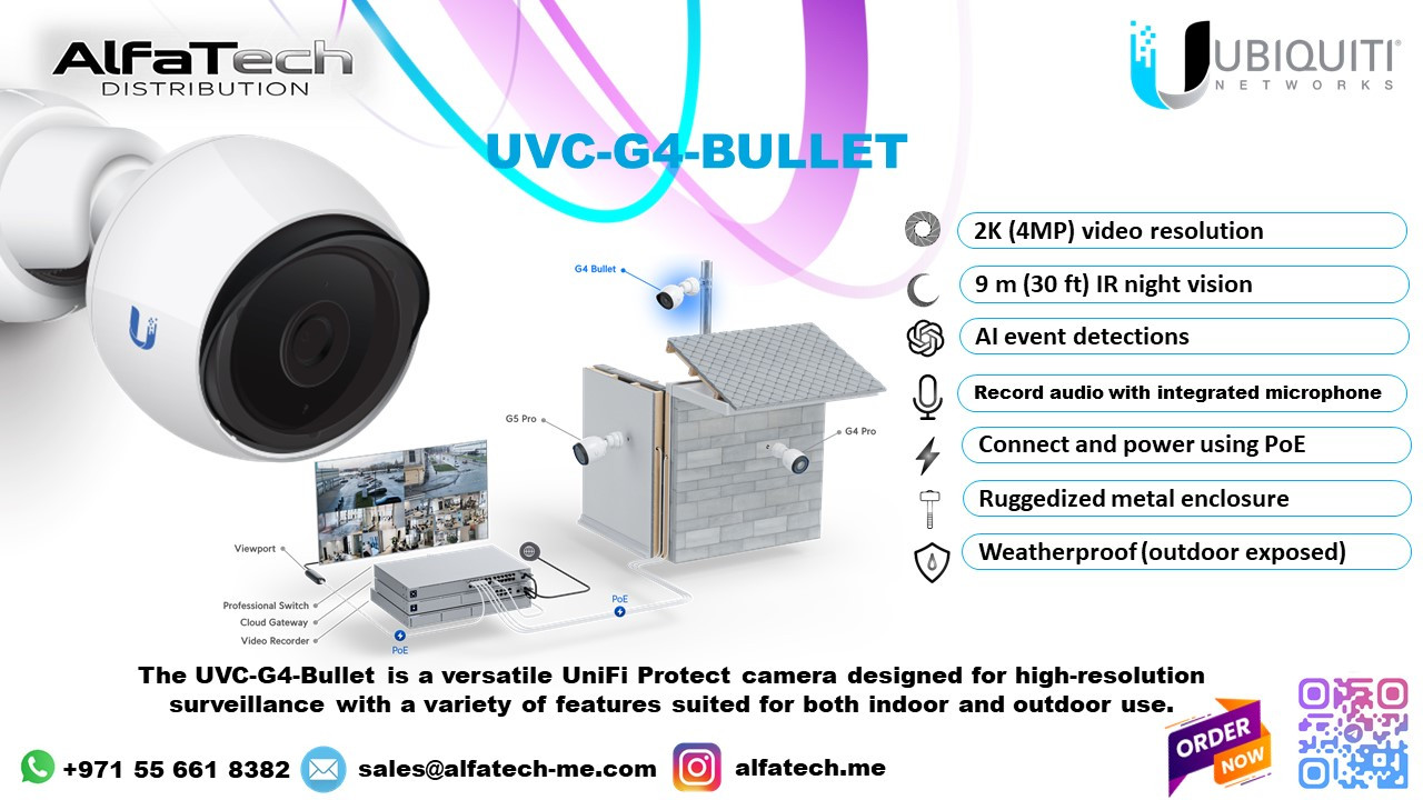 Ubiquiti UVC-G4-Bullet: High-Performance Security with Advanced Camera Technology