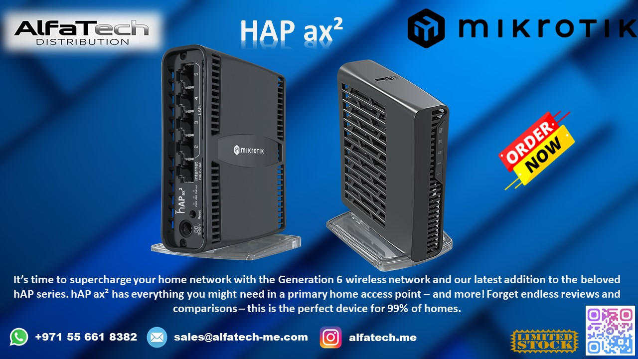 High-Performance Home & Office Networking with hAP ax²