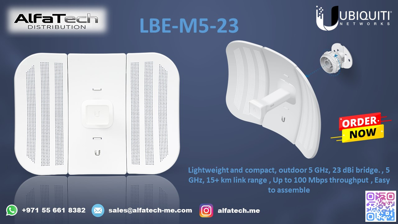 Ubiquiti LBE-M5-23: Compact and Efficient 5GHz LiteBeam for Reliable Wireless Connectivity