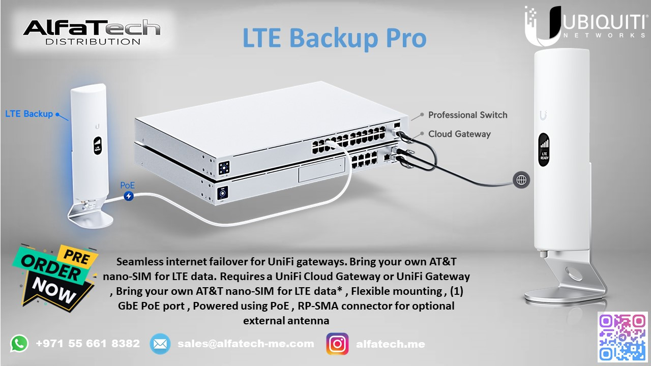 Ubiquiti LTE Backup Pro: Ensuring Seamless Connectivity with Reliable LTE Failover