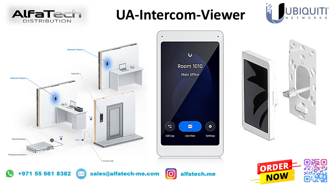 Ubiquiti UA-Intercom-Viewer: Smart Video Intercom Display for Secure Access Management