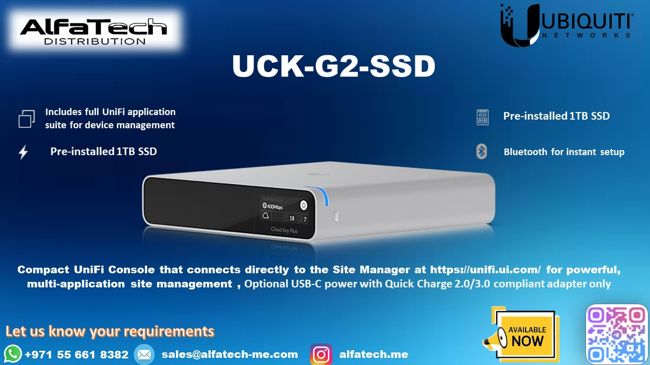 Unlock Seamless Connectivity and Advanced Features with the Ubiquiti UCK-G2-SSD: The Ultimate Cloud Controller Solution