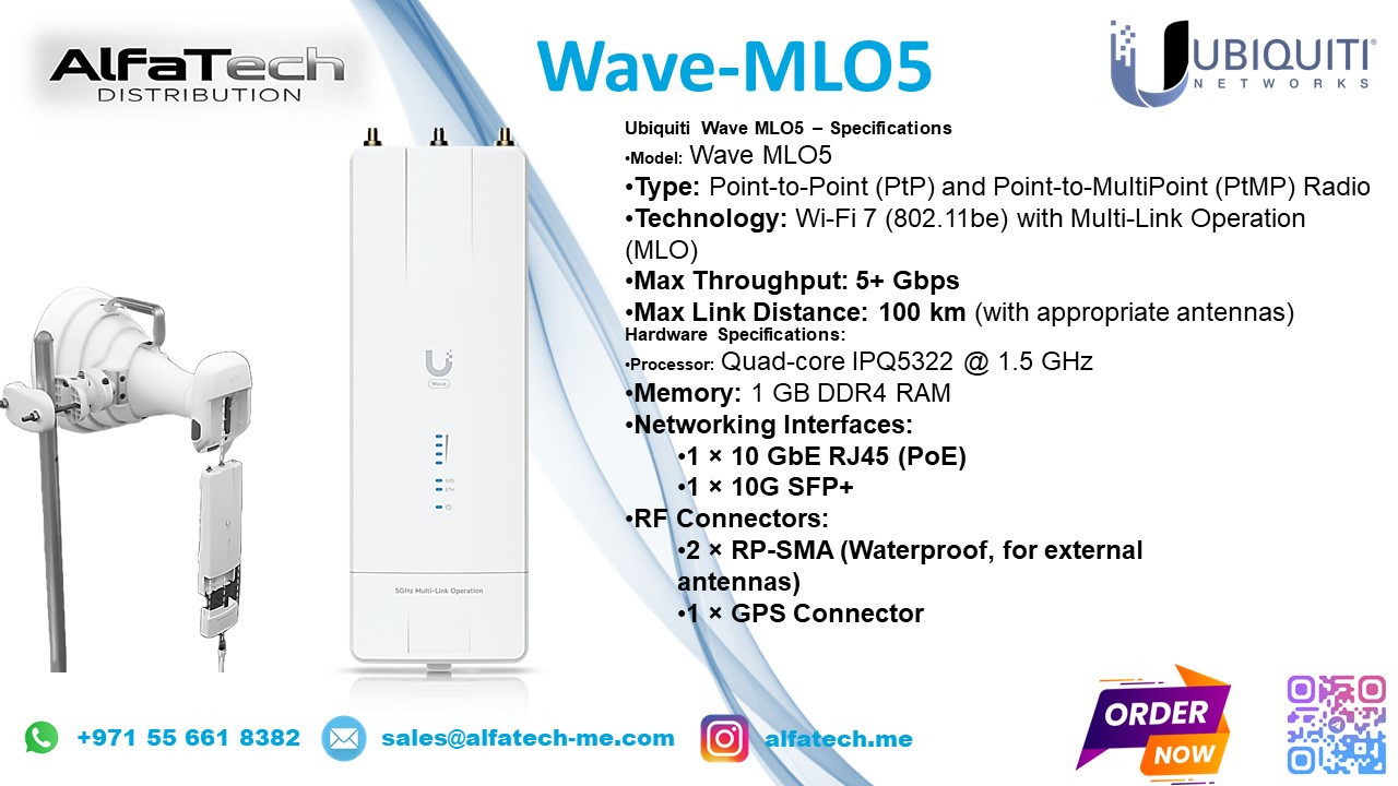 High-Performance Wireless Backhaul with Wave-MLO5
