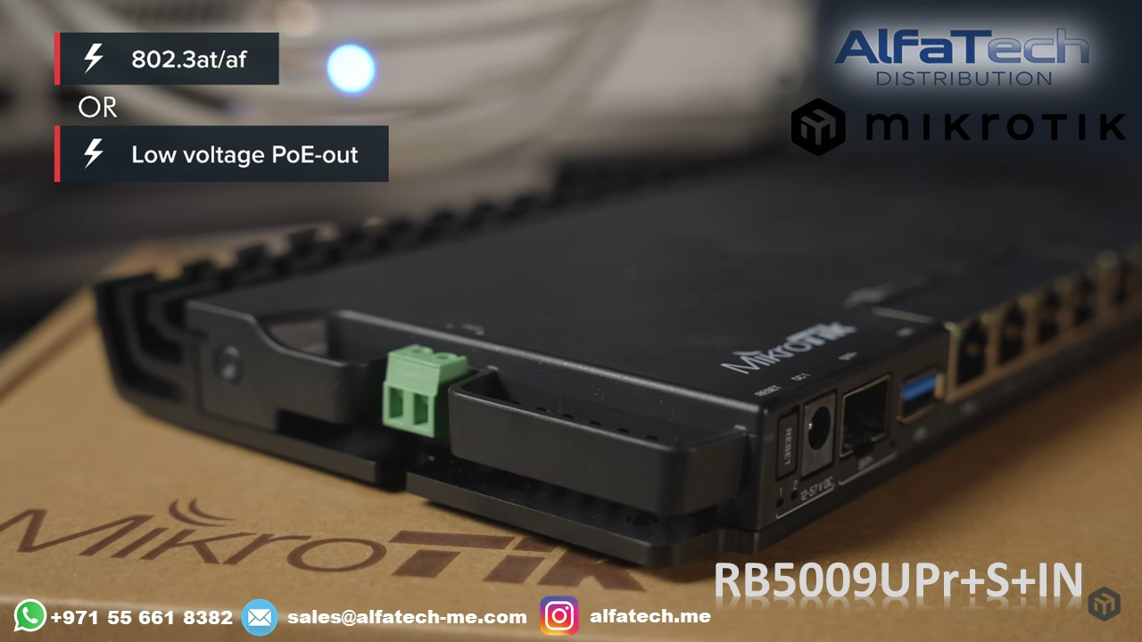 High-Performance Power and Networking with MikroTik RB5009UPr+S+IN