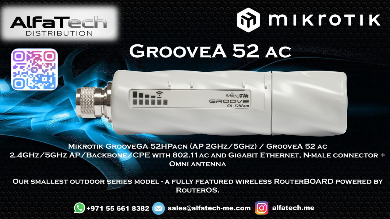 MikroTik GrooveA 52 ac: Compact and Versatile Wireless Solution for Outdoor Connectivity