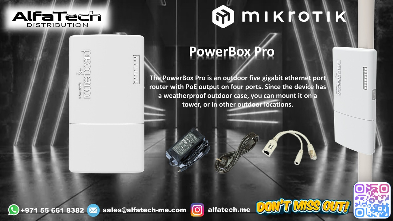 MikroTik PowerBox Pro: Outdoor PoE Router with Gigabit Ports for Reliable Networking