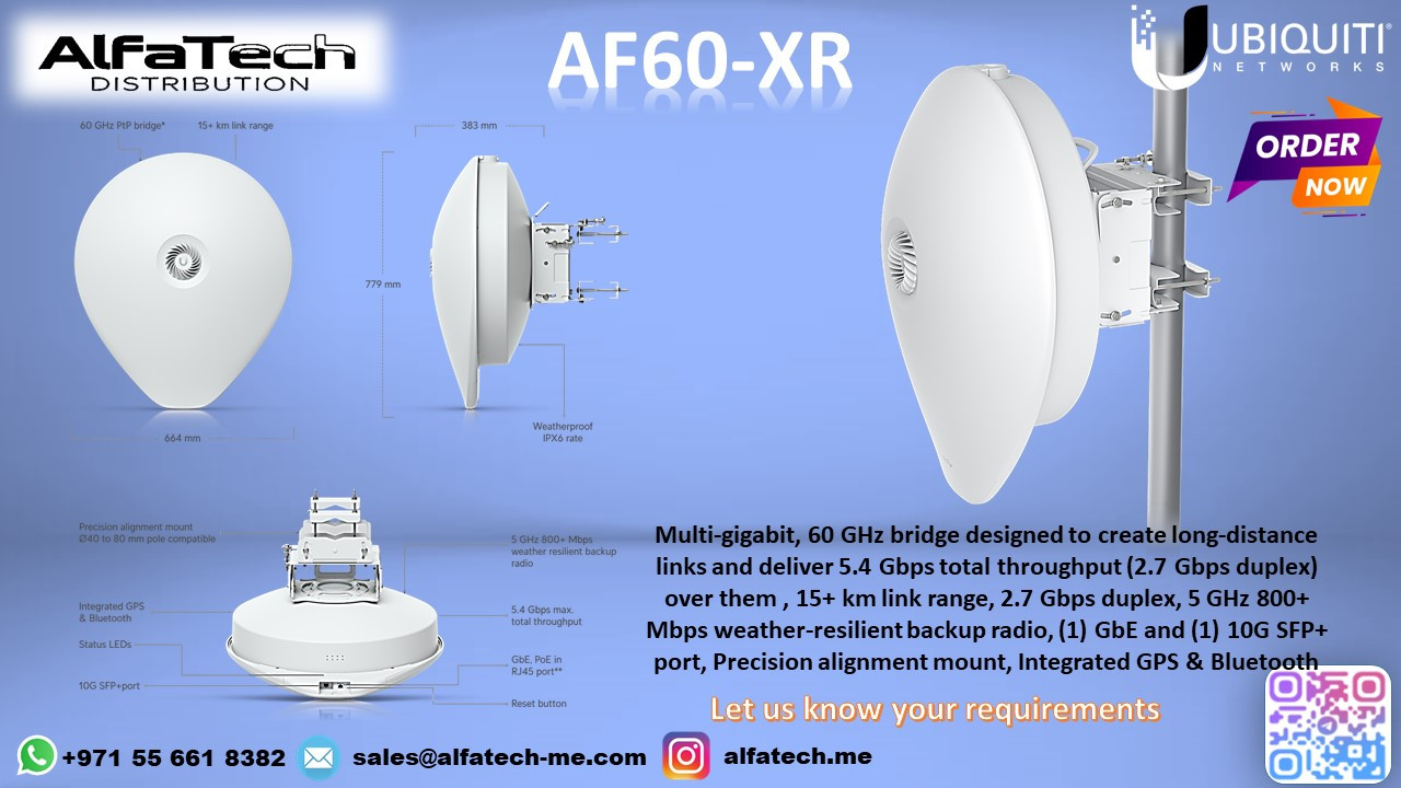 Ultra-Long-Range Wireless Backhaul with Ubiquiti AF60-XR