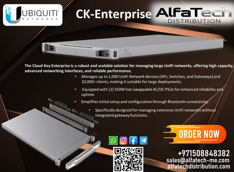 Ubiquiti Cloud Key Enterprise: High-Performance UniFi Console for Large-Scale Network Management