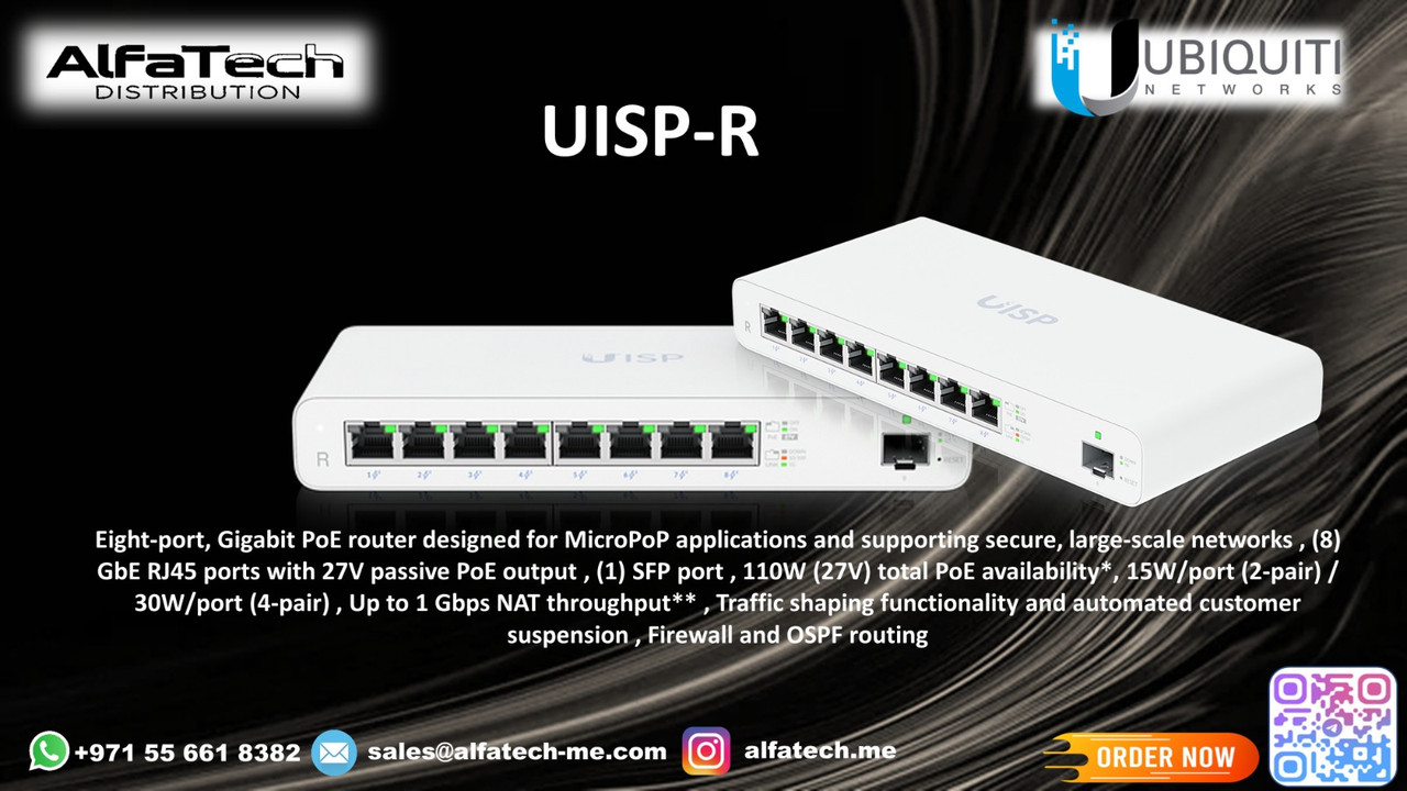 Ubiquiti UISP-R: High-Performance Gigabit Router for Seamless ISP Network Management