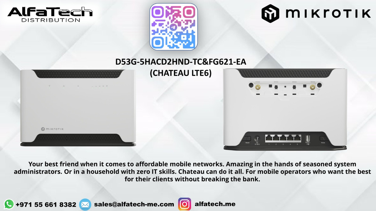 MikroTik Chateau LTE6: High-Speed LTE Router with Dual-Band Wi-Fi for Reliable Home and Office Connectivity