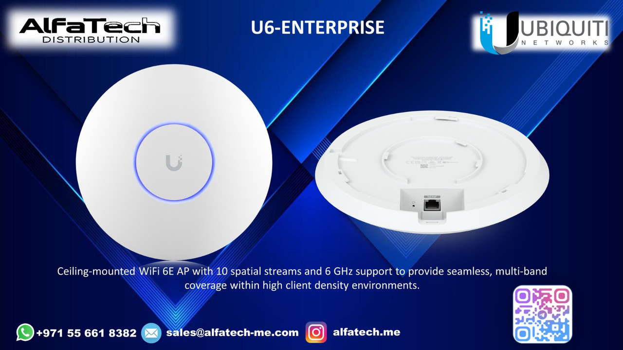 Ubiquiti U6-Enterprise: High-Performance Wi-Fi 6 Access Point for Enterprise Networks