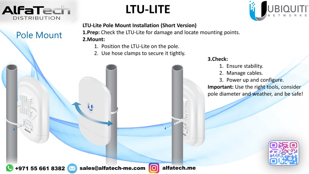 LTU-Lite Pole Mount Installation Guide