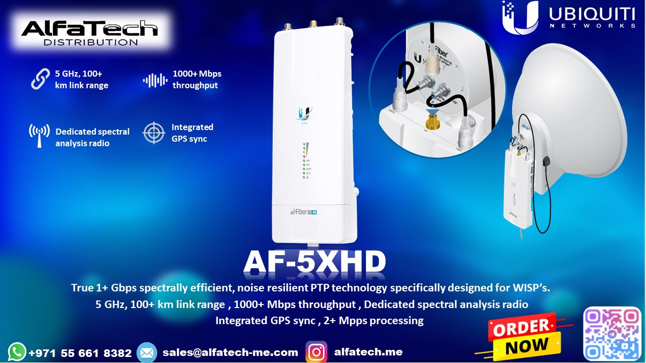 High-Performance Wireless Backhaul with Ubiquiti AF-5XHD