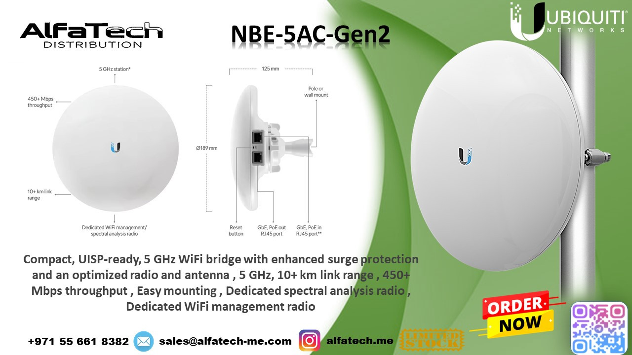 Reliable Wireless Connectivity with Ubiquiti NBE-5AC-Gen2