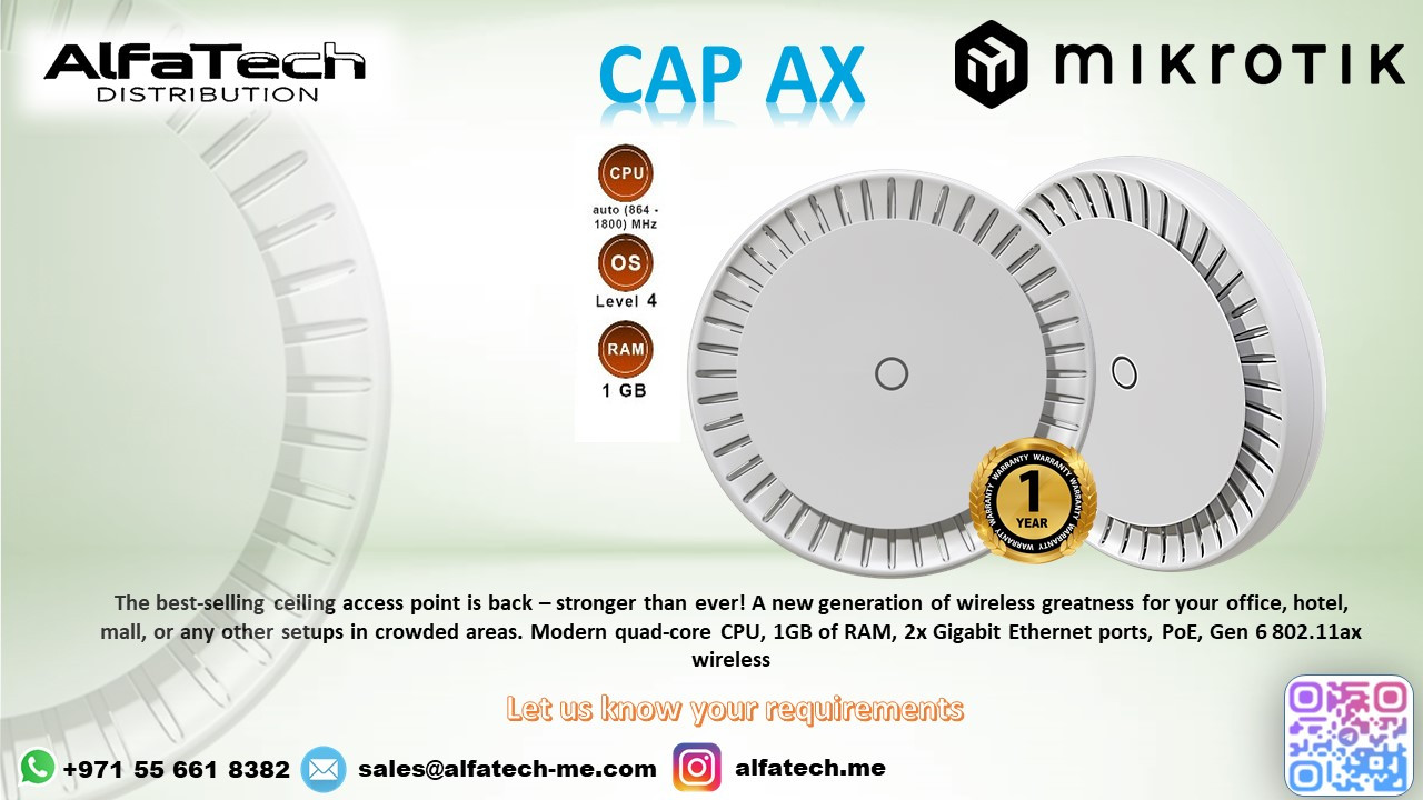 Seamless High-Speed WiFi with MikroTik CAP AX