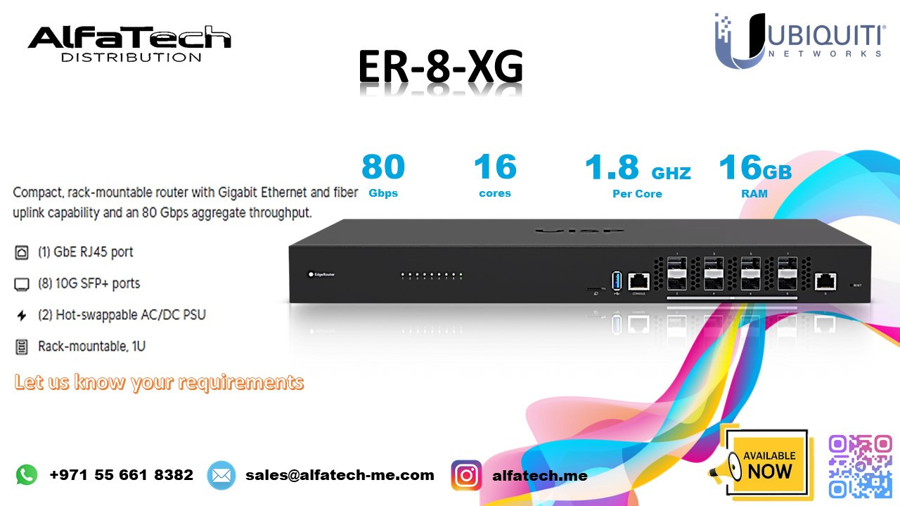 High-Performance Routing with Ubiquiti EdgeRouter 8-XG (ER-8-XG)