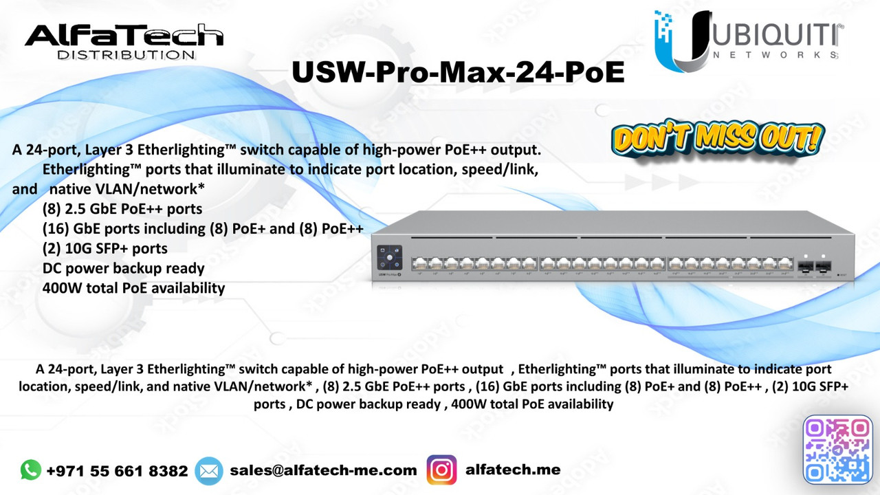 Powering the Future of Networking: Ubiquiti USW-Pro-Max-24-PoE