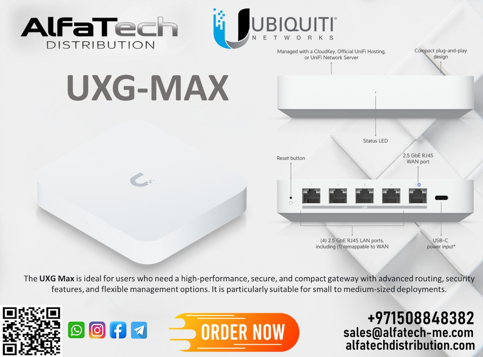 Scalable and Secure Gateway with Ubiquiti UXG-MAX