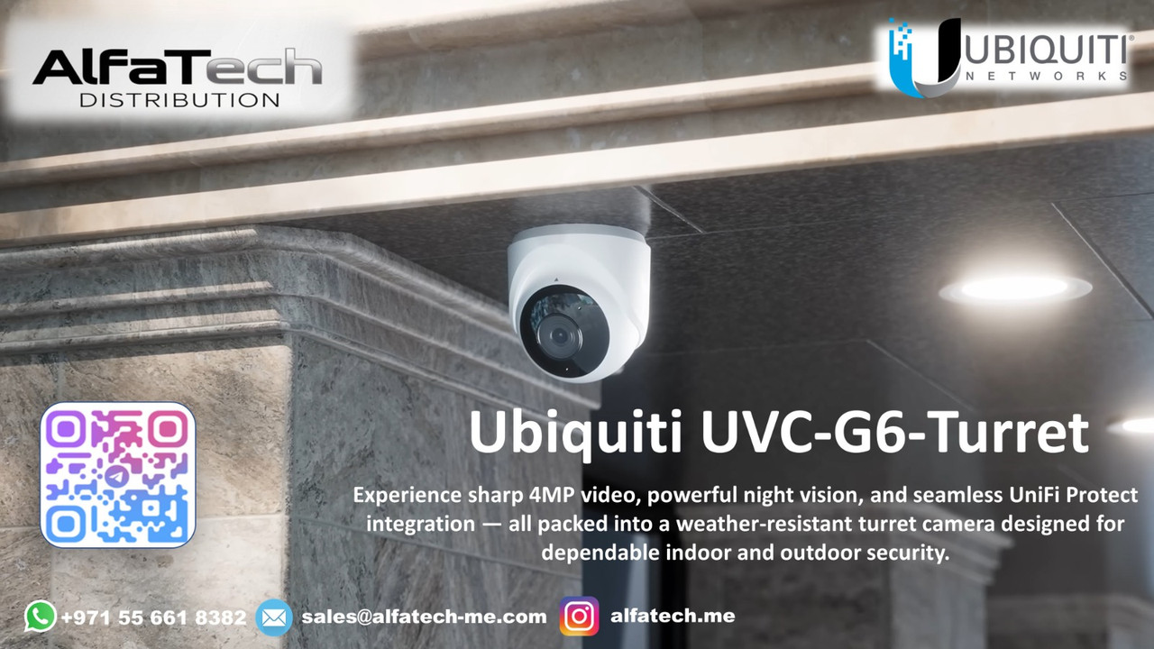 Enhanced Indoor & Outdoor Surveillance with UVC-G6-Turret